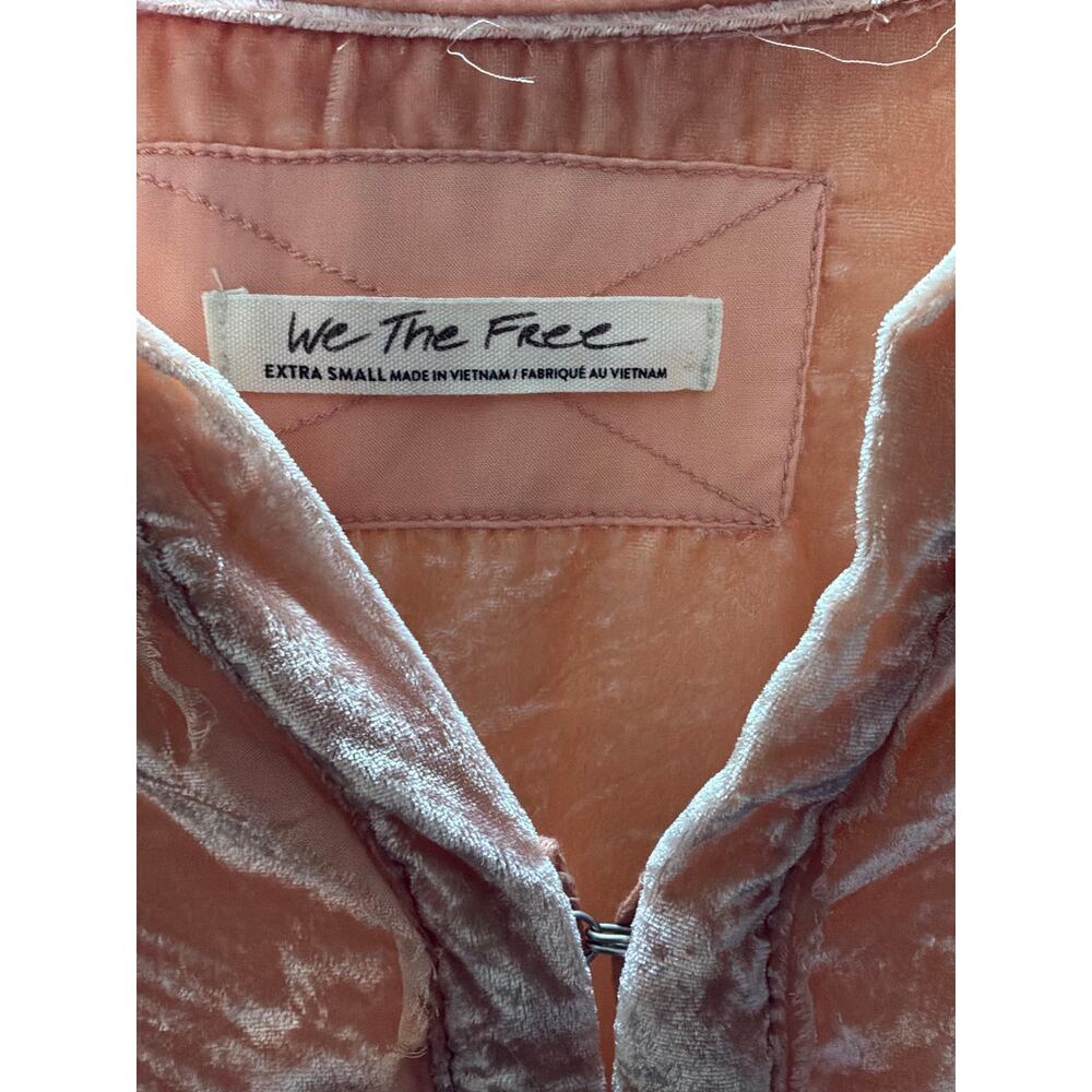 We The Free Marianna Velvet Shirt in Pink Size XS - Picture 7 of 9